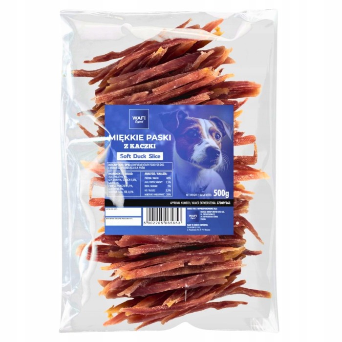Paski z Kaczki Wafi 500g Opakowanie