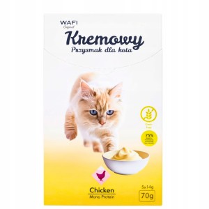 Przysmak Kremowy z Kurczakiem Wafi 70 g Opakowanie