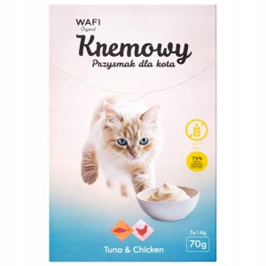 Przysmak Kremowy z Tuńczykiem i Kurczakiem Wafi 70 g Opakowanie