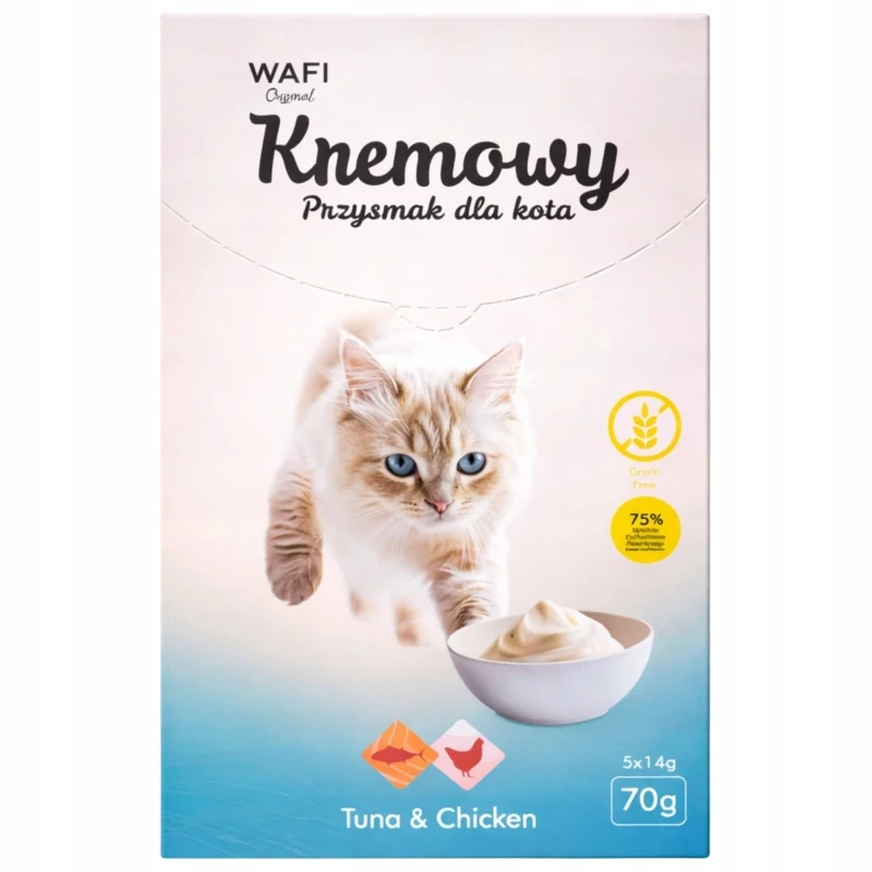 Przysmak Kremowy z Tuńczykiem i Kurczakiem Wafi 70 g Opakowanie