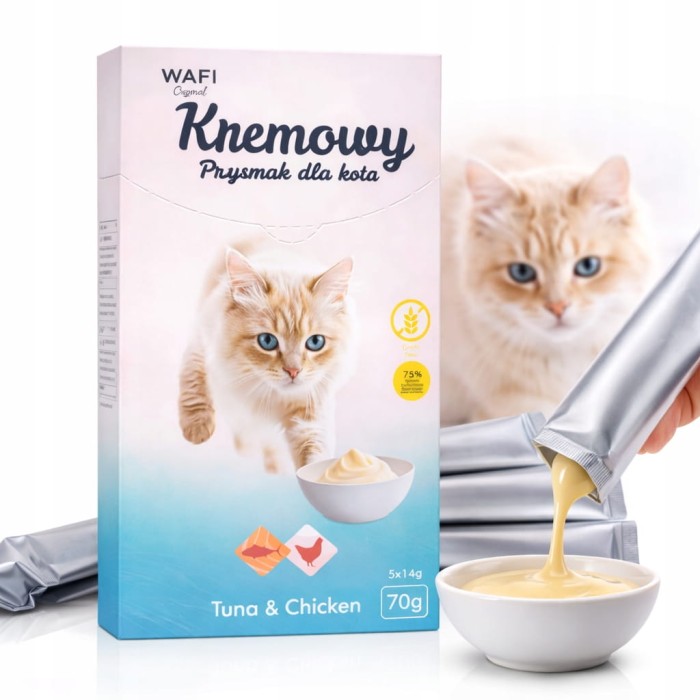 Przysmak Kremowy z Tuńczyka i Kurczaka Wafi 70 g