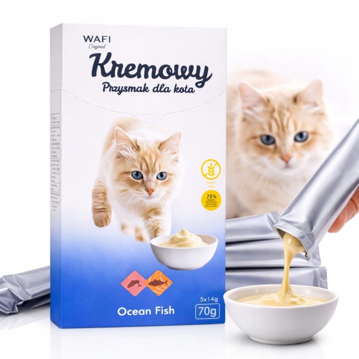 Przysmak Kremowy Ryba oceaniczna Wafi 70 g